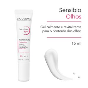 Gel Calmante e Revitalizante Bioderma Sensibio Eye Contorno Dos Olhos Peles Sensíveis 15ml
