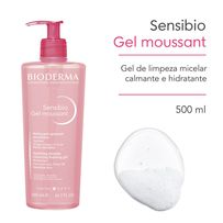 Gel De Limpeza Micelar Bioderma Sensibio Gel Moussant Calmante E Hidratante 500ml