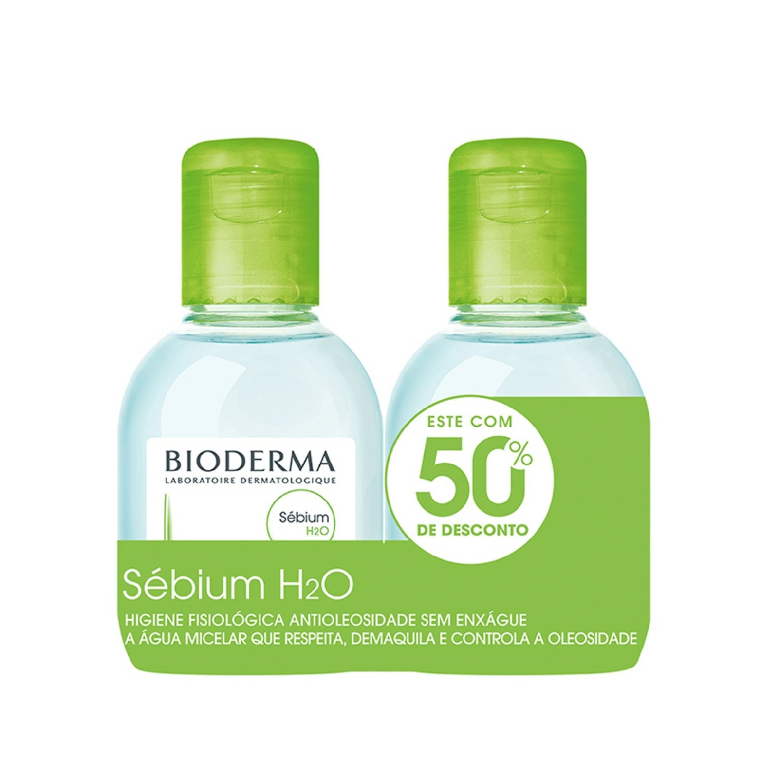 Kit Sébium H2O Bioderma, 100ml + 100ml com 50 de Desconto
