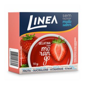 Gelatina Linea sucralose Morango 10g