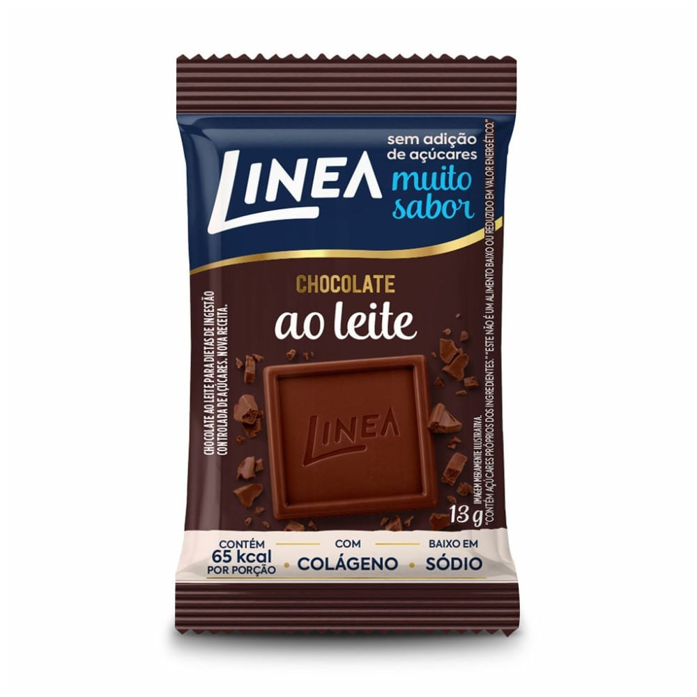 Mini Chocolate Ao Leite Linea Zero Açúcar 13g