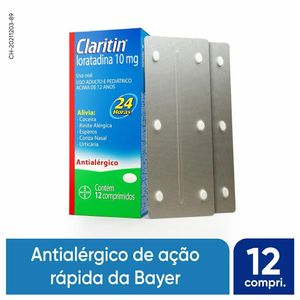 Claritin 10mg Bayer 12 Comprimidos