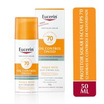 Protetor Solar Eucerin Sun Oil Control Tinted Claro Fps 70 50g