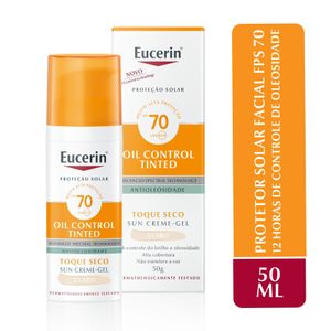 Protetor Solar Eucerin Sun Oil Control Tinted Claro Fps 70 50g