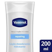 Loção Desodorante Hidratante Vasenol Recuperação Intensiva Repairing 200ml