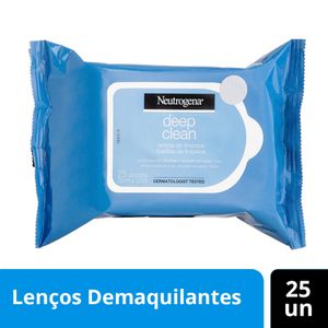 Lenço Demaquilantes Neutrogena Deep Clean 25 Unidades