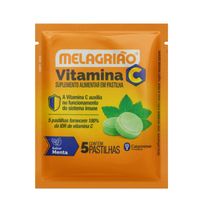 Pastilha Melagrião Sabor Menta 5 Pastilhas