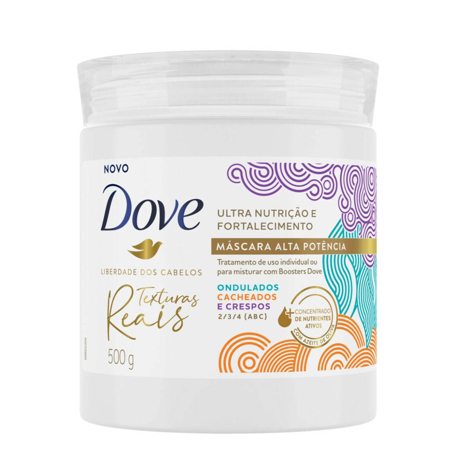 Máscara De Tratamento Dove Texturas Reais Alta Potência 500g