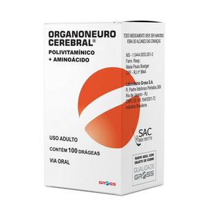 Organoneuro Cerebral Com 100 Drageas