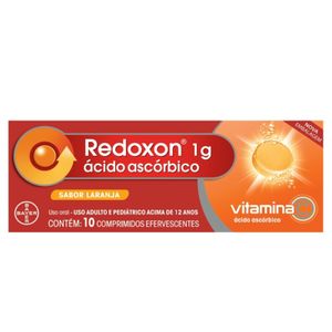 Redoxon 1g Bayer Laranja 10 Comprimidos Efervescentes