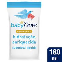 Sabonete Líquido Baby Dove Hidratação Enriquecida Refil 180ml