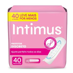 Protetor Diário Intimus Discreto Ultrafino 40 Unidades