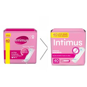 Protetor Diário Intimus Discreto Ultrafino 40 Unidades