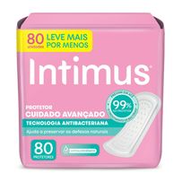 Protetor Diário Intimus Tecnologia Antibacteriana 80 unidades