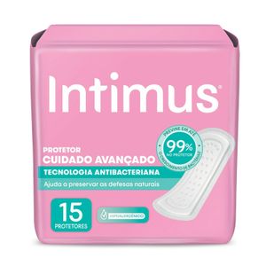 Protetor Diário Intimus Tecnologia Antibacteriana 15 unidades