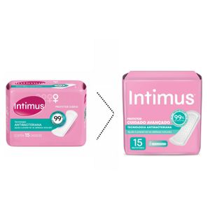 Protetor Diário Intimus Tecnologia Antibacteriana 15 unidades