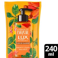 Sabonete Líquido Para Mãos Lux Botanicals Essências Do Brasil Flor Do Cajueiro Refil 240ml