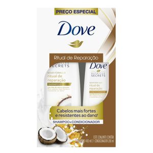 Kit Dove Ritual De Reparação Shampoo 400ml + Condicionador 200ml