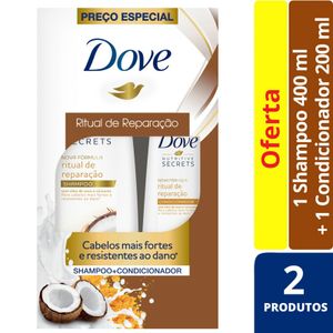 Kit Dove Ritual De Reparação Shampoo 400ml + Condicionador 200ml