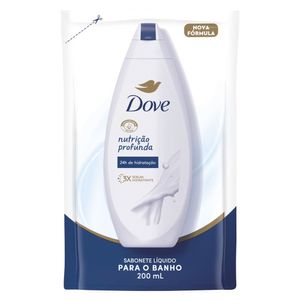 Refil Sabonete Líquido Dove Nutrição Profunda 200ml