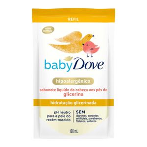 Sabonete Líquido Dove Baby Hidratação Glicerinada Refil 180ml
