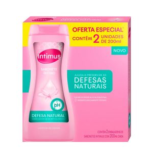 Sabonete Líquido Íntimo Intimus Defesa Natural 2 Unidade De 200ml