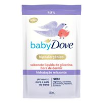Sabonete Líquido de Glicerina Baby Dove Hora de Dormir Refil 180ml