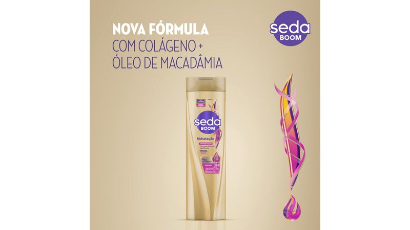 Shampoo Seda Boom Hidratação Ultradesembaraço Frasco 300ml - Destro