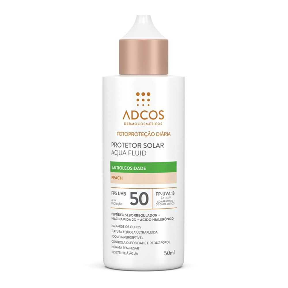 Protetor Solar Aqua Fluid Fps 50 Peach 50ml