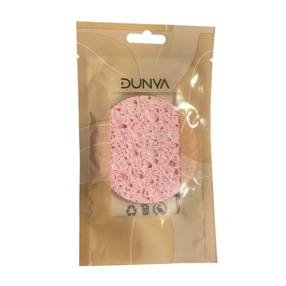 Esponja Facial de Celulose Dunya Rosa 1 Unidade