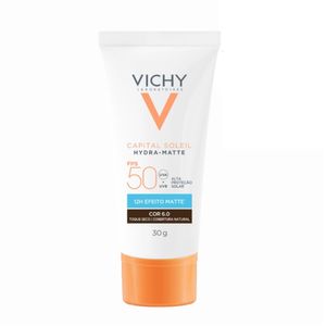 Protetor Solar Facial Vichy Capital Soleil Hydra-Matte FPS50 Cor 6.0 30g
