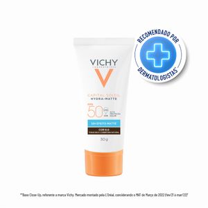 Protetor Solar Facial Vichy Capital Soleil Hydra-Matte FPS50 Cor 6.0 30g