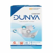 Fralda Descartável Adulto Dunya Comfort Unissex G 8 Unidades