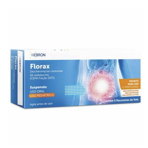 Florax 50 Milhões/ml Pediátrico 5 Flaconetes de 5ml