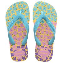 Sandálias Havaianas Kids Flore s Amarelo Cajá/ Azul 29/30