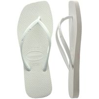 Sandálias Havaianas Slim Square Branca 39/40