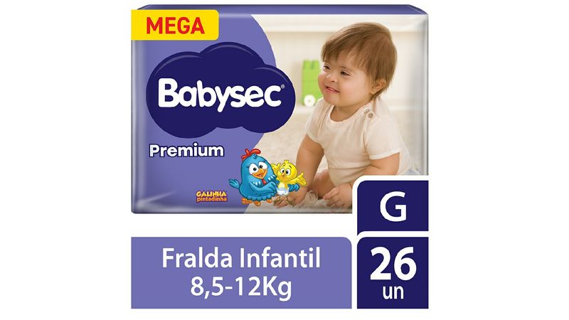 Fralda Infantil Natural Baby Premium Hiper P 96 Unidades - Loja