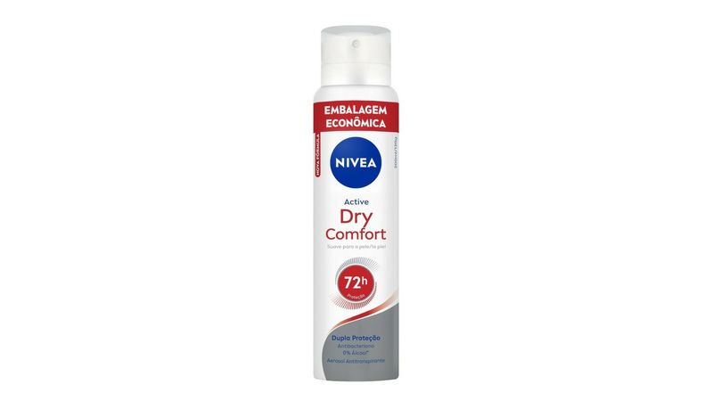 Desodorante Antitranspirante Aerosol Nivea Active Dry Comfort Feminino 200ml  - Drogaria Venancio