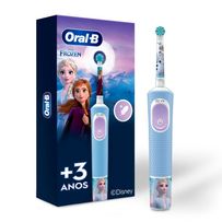Escova Dental Elétrica Oral-B Vitality Kids Frozen Bi-Volt 1 Cabo + 1 Refil + 1 Carregador