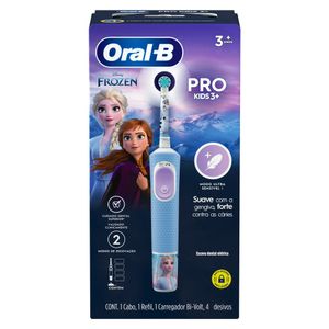 Escova Dental Elétrica Oral-B Vitality Kids Frozen Bi-Volt 1 Cabo + 1 Refil + 1 Carregador
