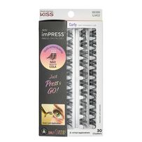 Cílios Postiços Autocolante Kiss Ny Impress Press-On Falsies 88386 ILM02 Refil 02 30 Clusters