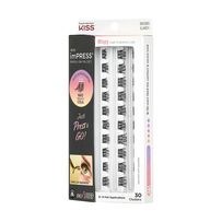 Cílios Postiços Autocolantes Kiss Ny Impress Press-On Falsies 88385 ILM01 Refil 01 30 Clusters