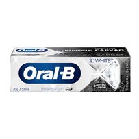Creme Dental Oral-B 3D White Mineral Clean com Carvão 70g