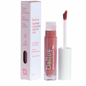 Batom Líquido Matte 12H Dailus Nude 5ml