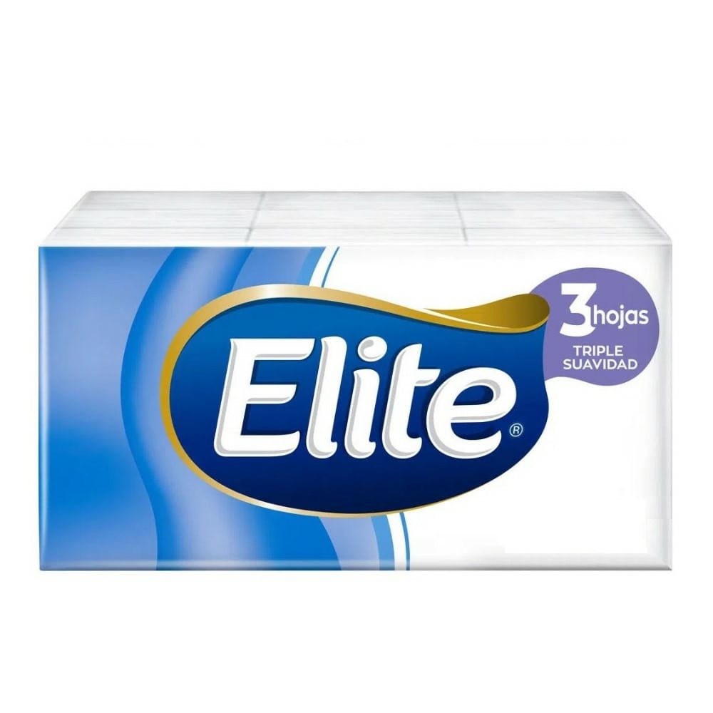 Lenços De Papel Elite Folha Tripla 6 Pacotes Com 10 lenços Cada