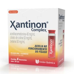 Xantinon Complex União Química 6 Flaconetes com 10ml