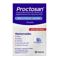 Proctosan Kley Hertz Múltipla Ação Pomada 6 Mini Bisnagas de 3g