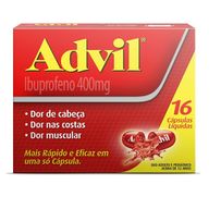Advil Ibuprofeno 400mg 16 Cápsulas