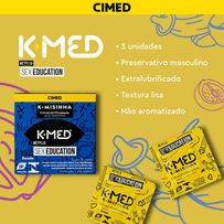 Preservativo K-Med K-Misinha Sex Education 3 Unidades