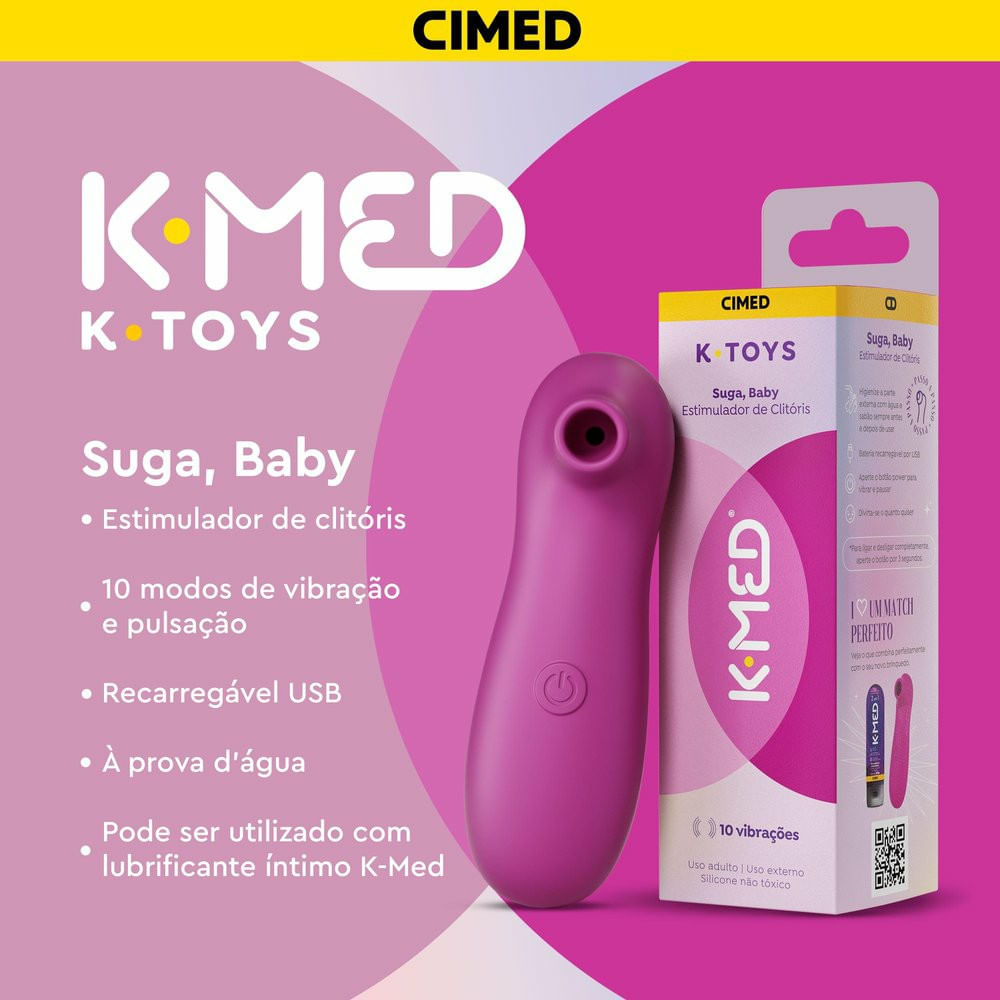 Estimulador de Clitóris K-Med Sex Toy K-Toys Suga Baby - Drogaria Venancio